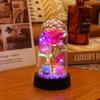 Acrylic Dome Decorative Lamp Decorative Fairy Lights Night Light Preserved Rose Lamp Holographic For Dresser Christmas
