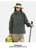 Single-Layer Softshell Hooded Jacket - Windproof, Waterproof, Lightweight, Wear-Resistant Outdoor Coat for Couples