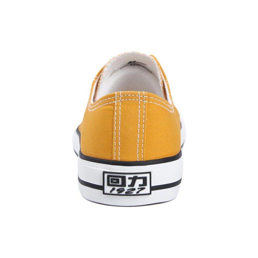 Warrior Rubber Sole Comfortable Liner Low Top Canvas Shoes Unisex sneaker Khaki T39114