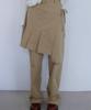 OURO Pleats Skirt Layered Pants [ Camel ]