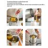 Deep Fryer Pot 304 Stainless Steel Frying Pan Stock Fry Pot with Strainer Basket and Handle for Frying Shrimp