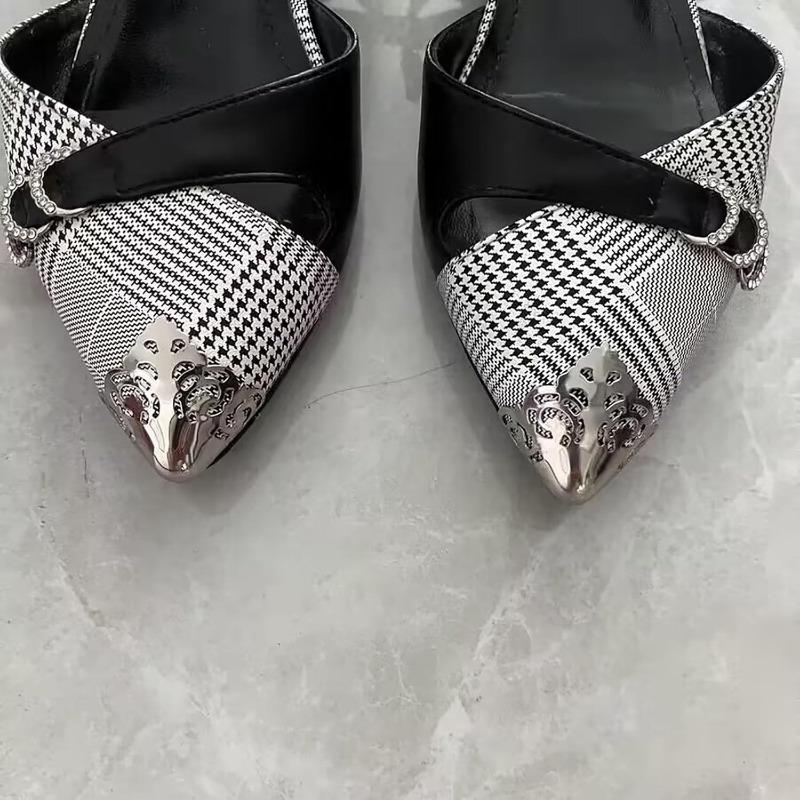 1pair High Heel Metal Toe Cap Wear and Tear Concealer Anti-kicking Leather Shoes Point Protector Flat Shoe Tips Cap Accessorices