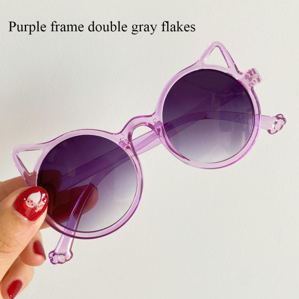 Новые солнцезащитные очки детские очки солнцезащитные очки оптом кошачьи ушки градиент цвета детские солнцезащитные очки