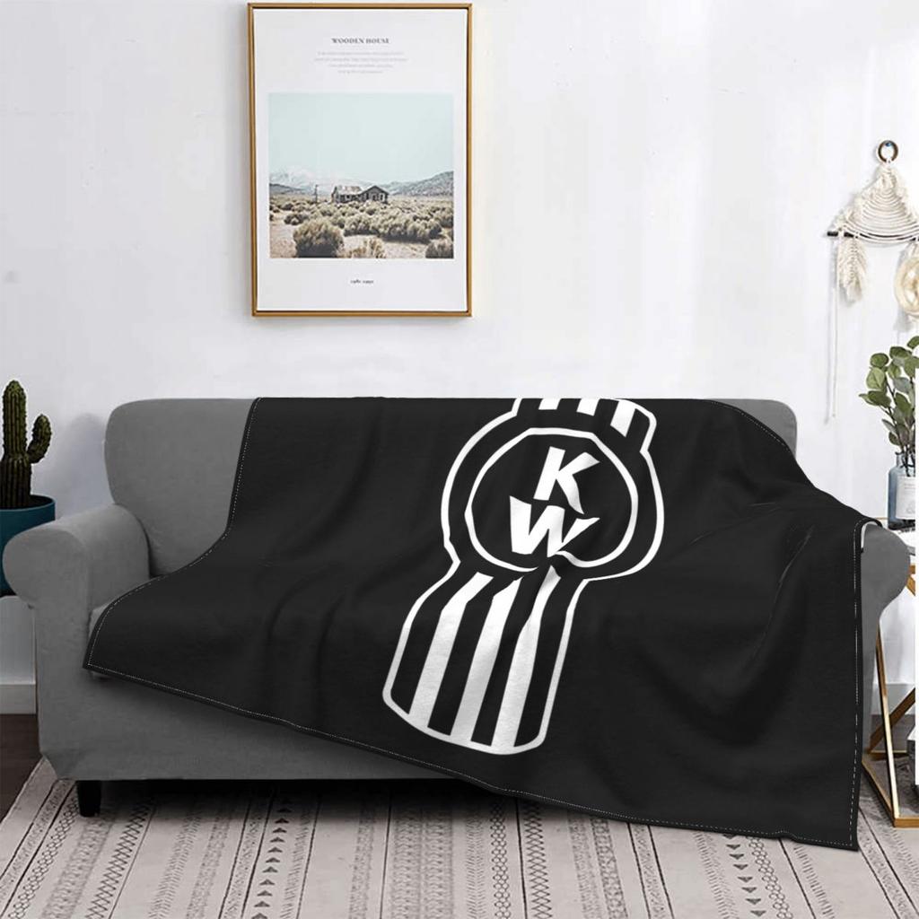 Couverture Ultra-Douce en Micro-Polaire avec Logo de Camion Kenworth