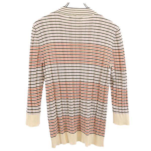 CHINTI & PARKER Silk Blend Border Pattern 7 Minutes Sleeve Sweater L Knit Women Used