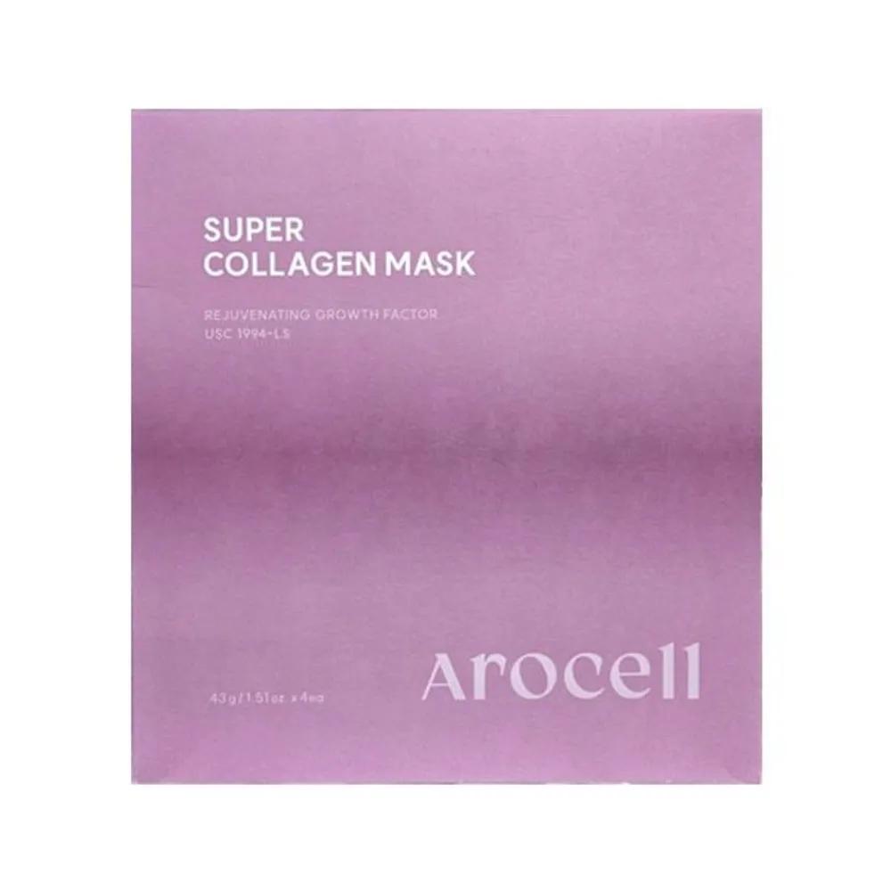 AROCELL Суперколлагеновая маска 1 коробка (45 г x 4 листа)