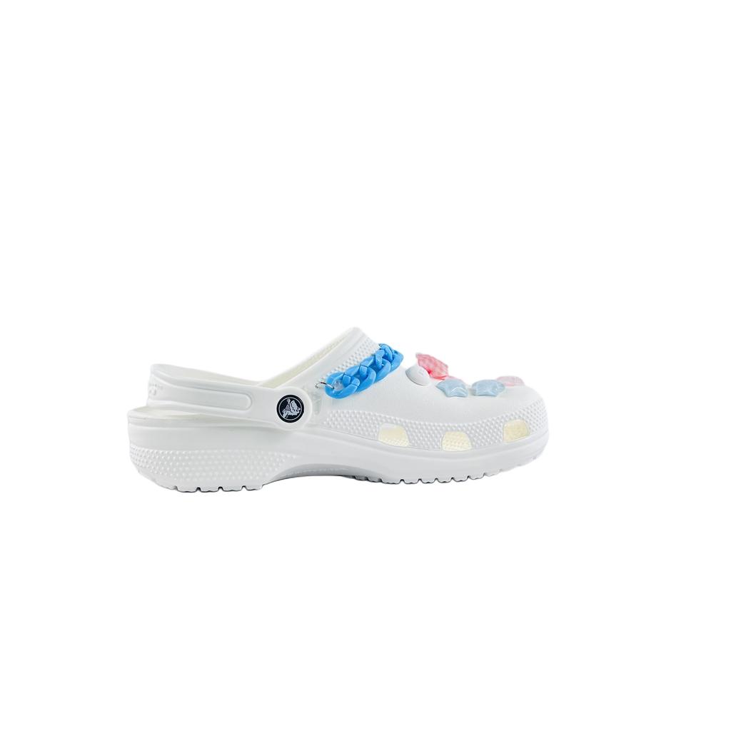 Crocs Classic clog EVA Blue Pink Dream Casual Versatile Fashion Trend Hole Shoes Unisex White