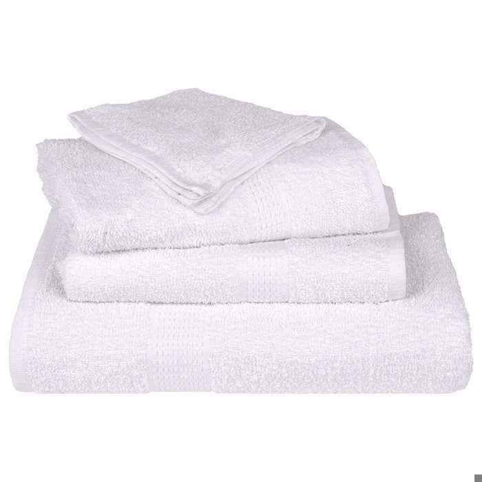 VidaXL Gants de toilette 2 pcs blanc 15x21 cm 360 g/m² 100% coton, serviette, torchon, torchon à vaisselle, serviette de 136637