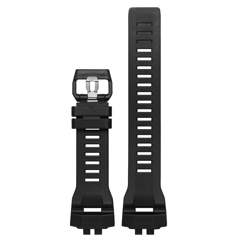 

[syzynicy] Compatible G-SHOCK Series Small Square Buckle GBD-200-129 GBD-200RDSM Resin Sports Waterproof Silicone Watch Strap Accessory (Black)