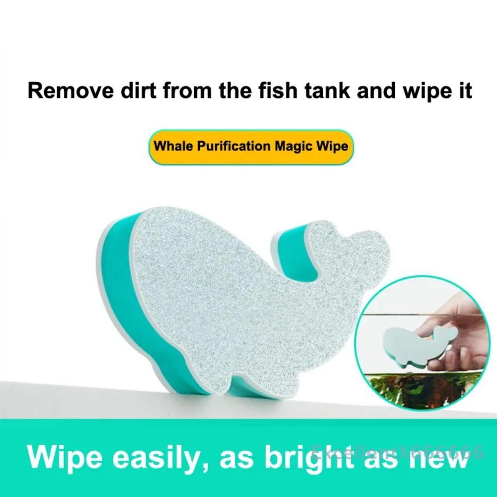 EVA Fish Tank Wipe Descaling Polishing Brush for Clean Water Marks on Inner Glass