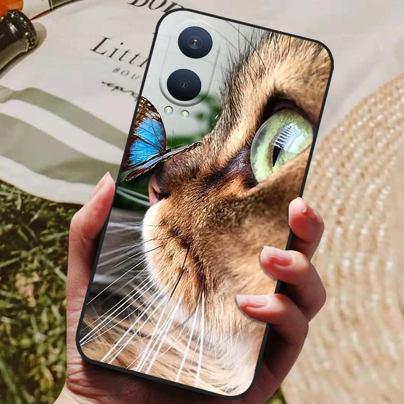 For OnePlus Nord CE4 Lite Case Luxury Silicone TPU Soft Phone Cover for OnePlus Nord CE 4 Lite Shockproof Funda Shell Cute Cat