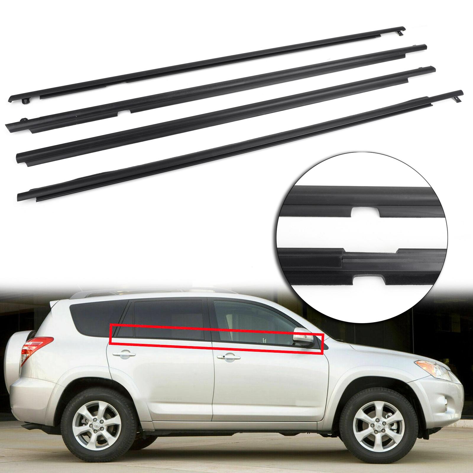 

Door Auto Window Trim Moulding Belt Weatherstrip Fits For Toyota RAV4 2009-2012