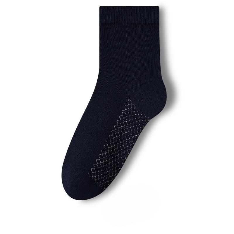 Graphen Socken Herren 10A Antibakteriell, Warm und Desodorierend Halbhohe Einfarbig Herbst und Winter Warme Socken