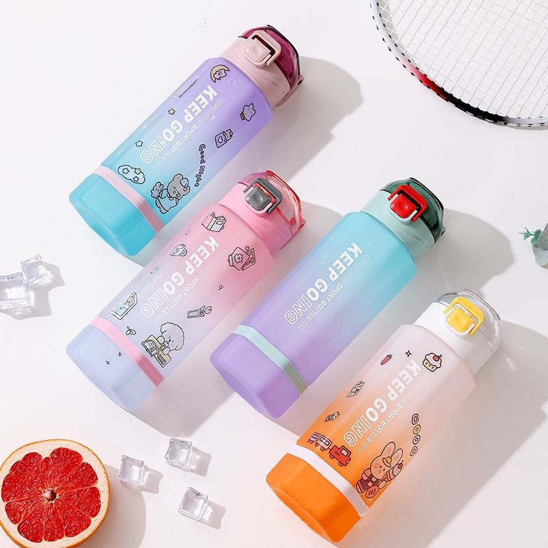 700ml Hexagonal Plastic Cup With Locking Mechanism And Convenient Carry Handle Gradient Colors Available