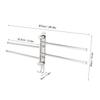 Towel Hanger Wall‑Hanging Stainless Steel 180° Rotating Towel Rack Hanger with 4 Rods for Bathroom Toilet Towel Storage