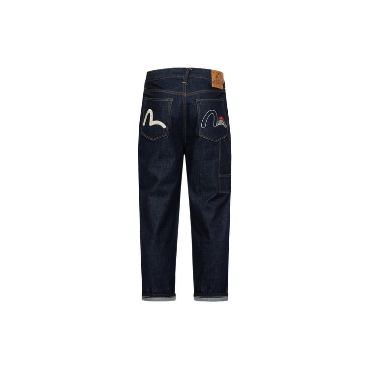 Evisu Jeans Ricamati con Divinità del Gabbiano 2ESHTM4JE8023BLDN