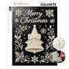 Snowflake Pearl Art DIY Frameless Pearl Painting Kit Christmas Tree Bead Design Aesthetic Wall Decor Relaxing Craft Gift