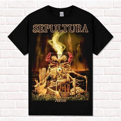 SEPULTURA Arise Maglietta Unisex Cotone Nera S-5XL Q3123