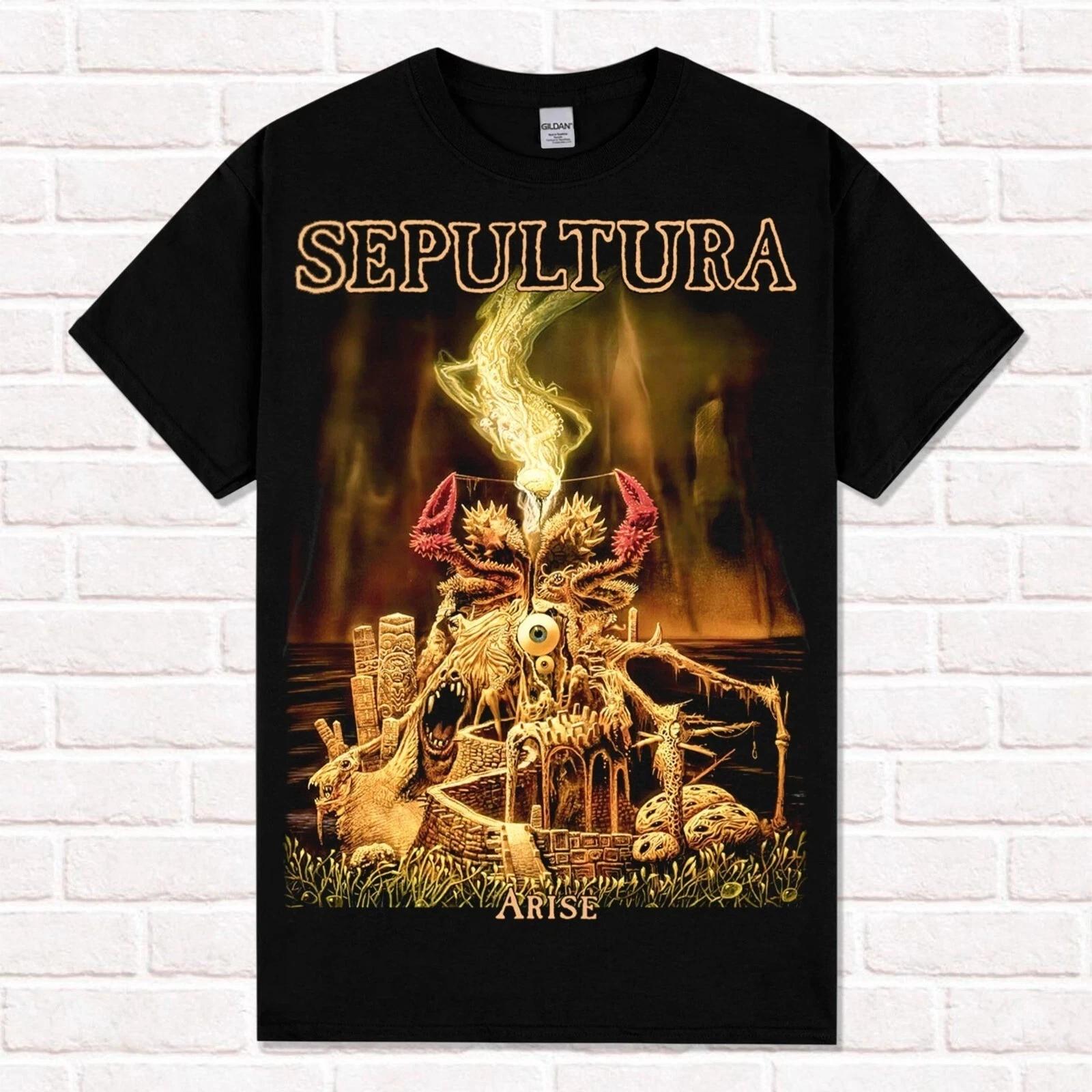 

SEPULTURA Arise Унисекс Футболка Хлопок Черная Футболка S-5XL Q3123 2XL
