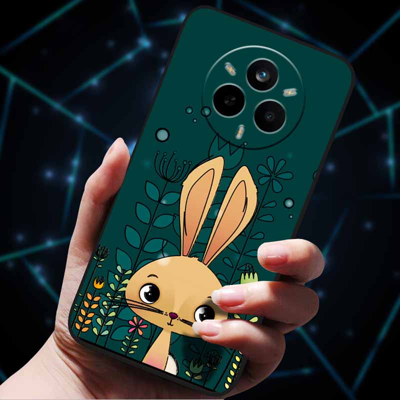 For Realme 14 Pro 5G Case 14Pro+ Soft Silicone Bumper 3D Flowers Emboss Phone Cases for Realme 14 Pro+ Plus Back Covers Shells