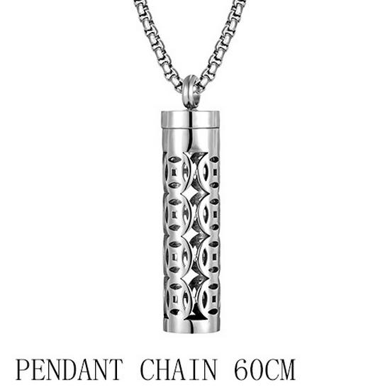 Stainless Steel Aromatherapy Essential Oil Diffuser Pendant Necklace