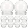 DIY Clear Plastic Crystal Ball Christmas Snowball with Screw-On Lid for Holiday Desktop And Hanging Decorations