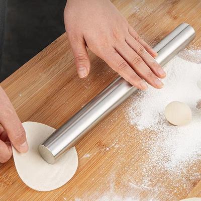 Non-Stick Stainless Steel Rolling Pin 8/10/12inch Dough Bake Roller  Kitchen Baking