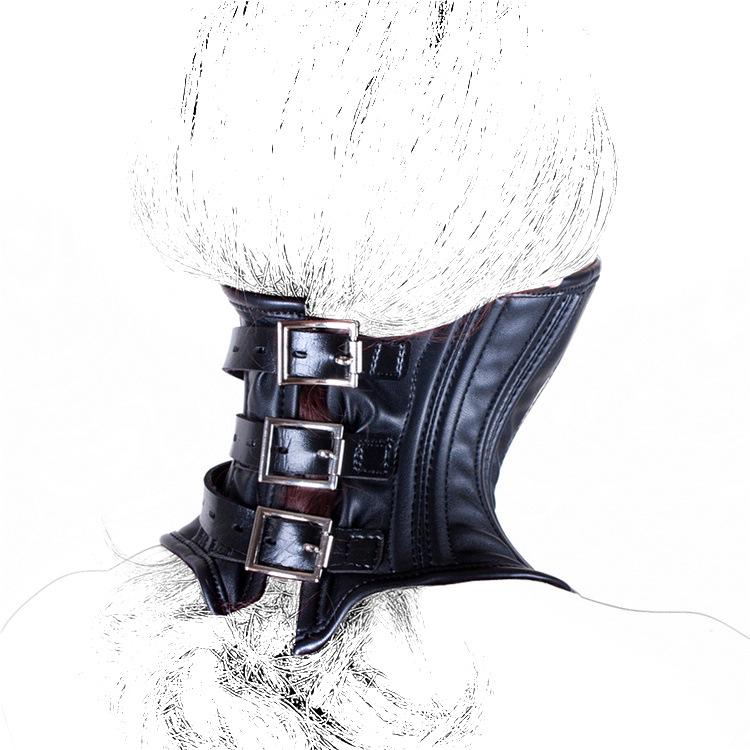 Black Noble BDSM Choker and Neck Ring Costume Set