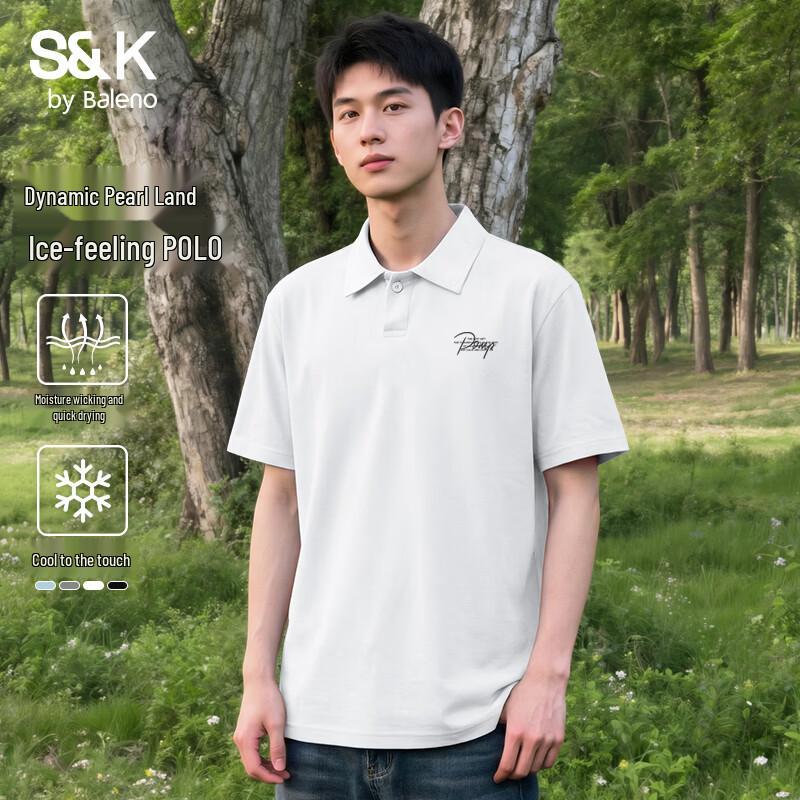 Baleno Men s Cool Loose-Fit Short Sleeve Polo Shirt XL