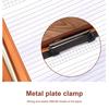 Leather Conference Folder Zippered Business Document Case with Calculator Clipboard Multiple Pocket Card Holder Pen Slot