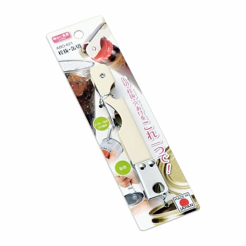 Shimomura Kogyo Made in Japan Ajiwai Shokubo Bottle Opener/Can Opener ABO-621 Made in Tsubame-Sanjo, Niigata