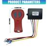 50Ft/15M Winch Control System Wireless Winch Remote Control Kit Handset Switches Controller Receiver Kit for Car ATV SUV