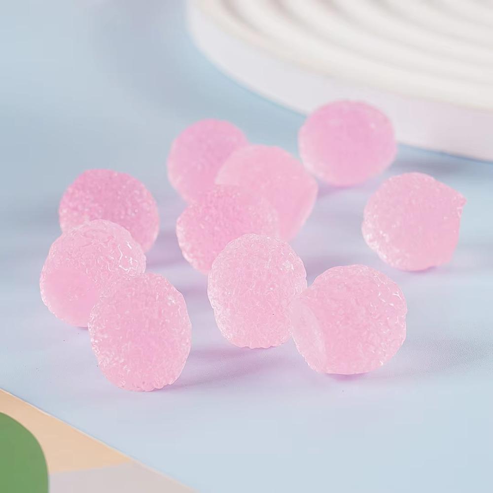 DIY Material Fake Candy Sugar Bead Simulated Noise Filler Balls Candy Resin Beads Craft Supplies
