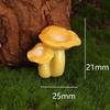 Mini Resin Mushroom Ornaments Micro Landscape Decor Dollhouse Miniature Mushroom Model For Fairy Moss Garden Diy Bonsai Decor