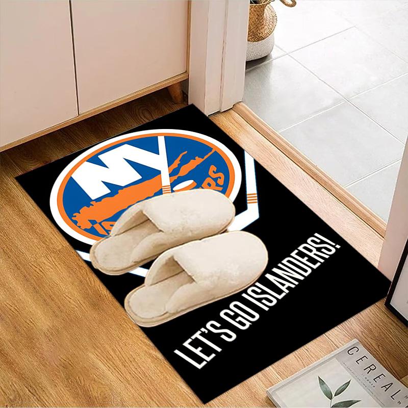 Islanders Hockey Pride Floor Mat for Living Room, Game Rooms, Office, Bedroom, Office Floor Mat Playful Design, Christmas fan gifts