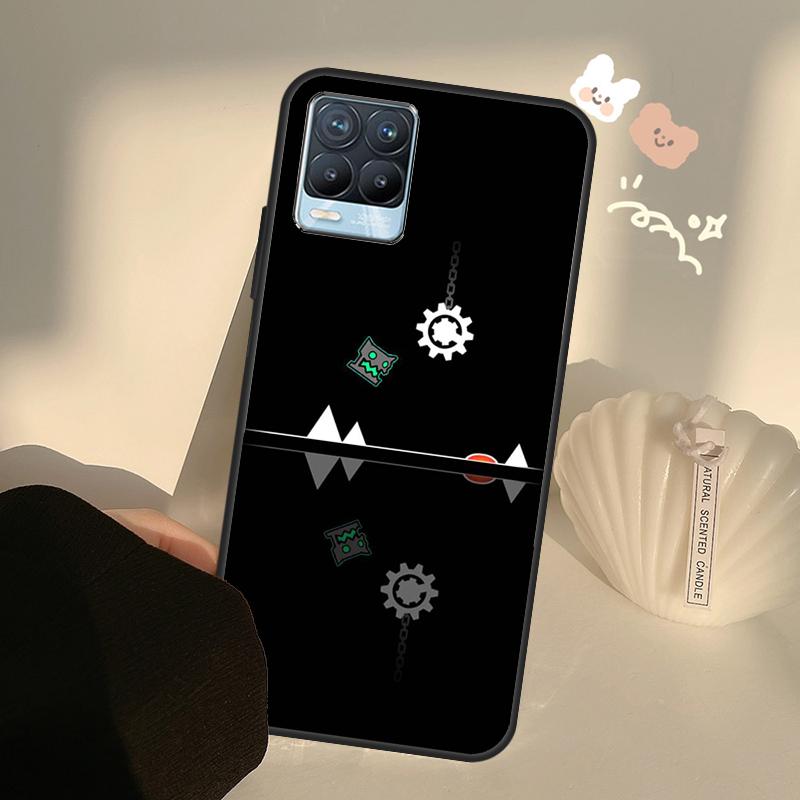 Geometry Dash para Realme 8 9 Pro Plus GT Neo 2 GT Master 9i 8i capa de telefone para OnePlus 9 10 Pro 9R Nord2