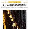 Multicolor Christmas Lights Lamp String 80LED Warm Color Xmas Tree Lights Stars/Snowflakes USB String LED String Light Festival