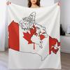 Canada Throw Blanket Cozy Sofa Blanket for TV Watching Napping