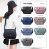 Borsa a tracolla casual da donna di grande capacità - Leggera, multistrato, design semplice, portamonete multifunzionale.