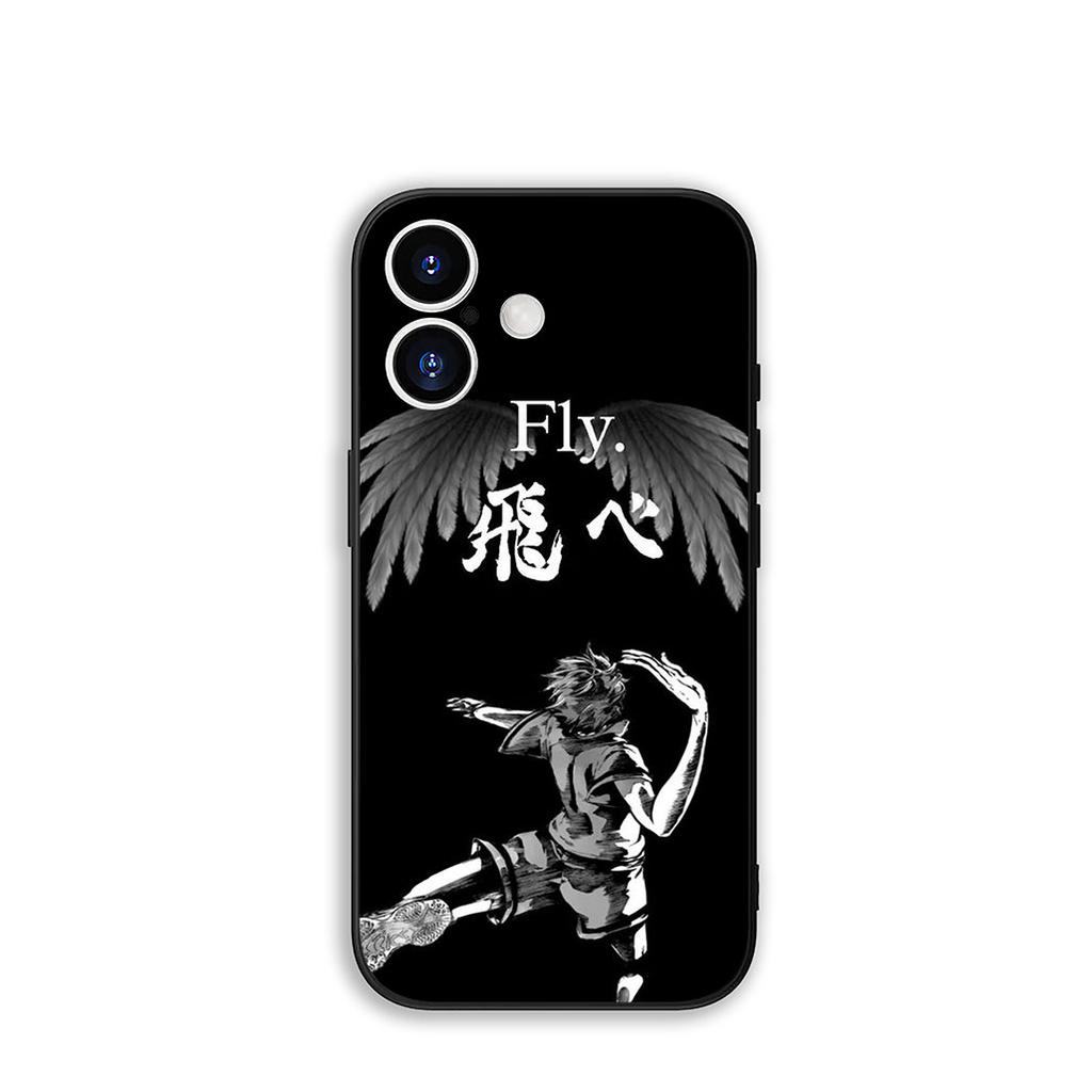 Handyhülle Anime Haikyuus Hinata Attacks Hülle für Apple iPhone 16 15 14 Plus 13 12 Mini 17 Pro Max + ProMax 16E Air 15+ Hülle