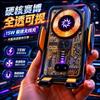 Universal Car Phone Holder With 15W Wireless Charging 360 Rotation Anti-Shake Non-Slip Design Aluminum Alloy Mount