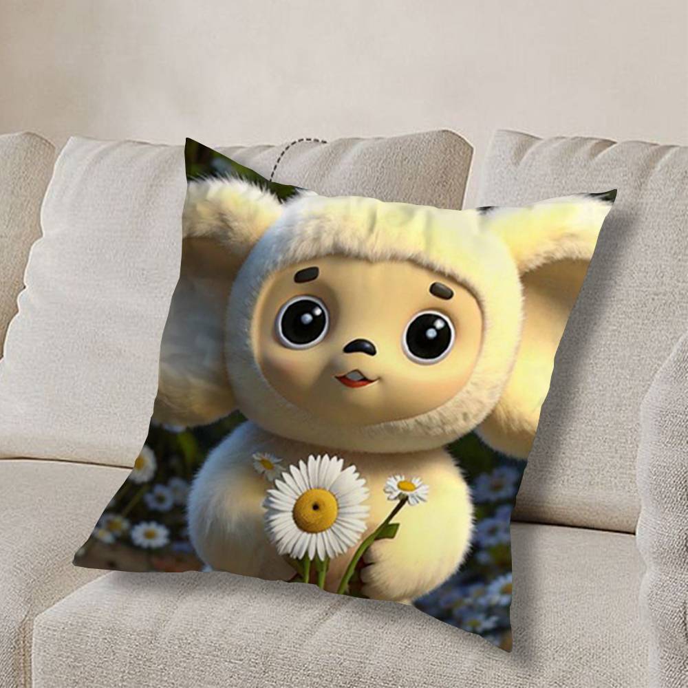 

Cartoon C-CheburashkaS CUTE Pillow Case Pillow Case Living Room Sofa Cushion Cover Suitable For Home Bedroom Room Decoration 30cmx30cm