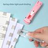 Push Clip Stapler Strong Binding Not Harm Paper Anti-slip Binder Clips Paper