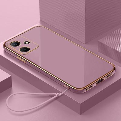 Funda de lujo para Motorola Moto G54 con revestimiento cuadrado para Moto G84, G22, G32, G42, G53, G60S, G62 5G, G72, G73, G23, carcasa trasera de silicona