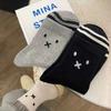 Ladies Spring and Autumn Fashion New Cartoon Sports College Windswept Tube Socks