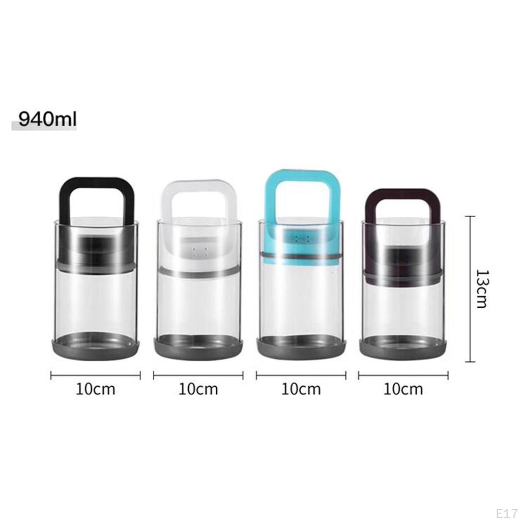 Apothecary Jar Coffee Canisters with Lid Clear Wide Mouth Airtight Glass Food Storage