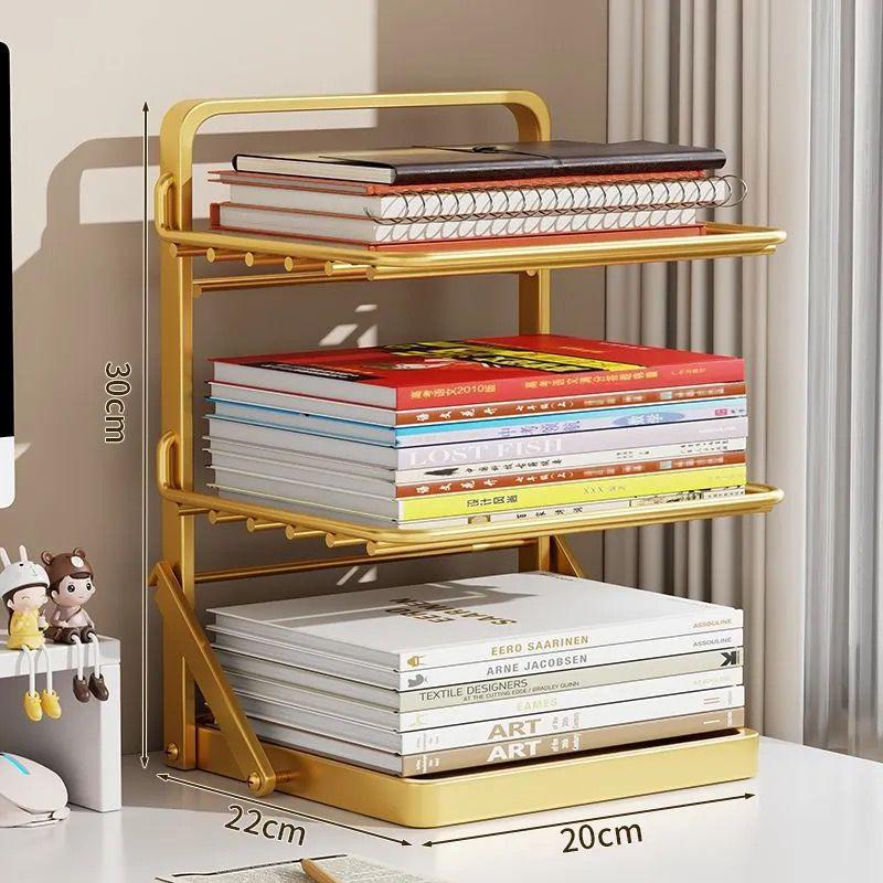 Складна залізна настільна книжкова полиця та стелаж - Органайзер для студентського столу