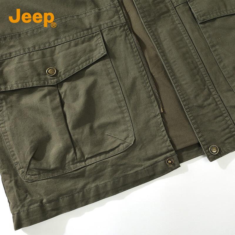 JEEP Men's American Retro Hooded Workwear Jacket