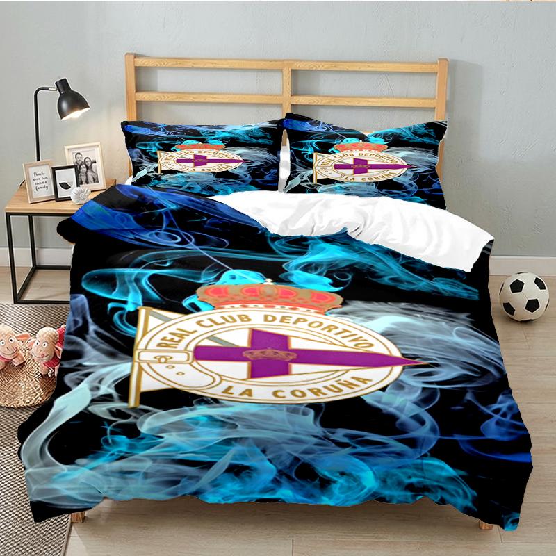 3PCS Deportivo Football Bedding set,Ideal for1pc Duvet Cover And 2pcs Pillowcases Perfect for Christmas gift,Ideal for Bedroom, Dormitory