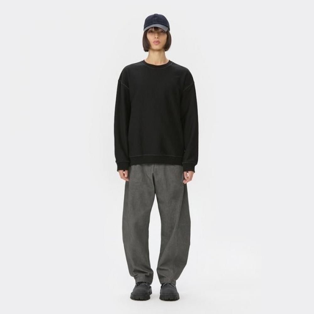 Customellow Black Stitch Sweatshirt Black Cwtaw25623bkx